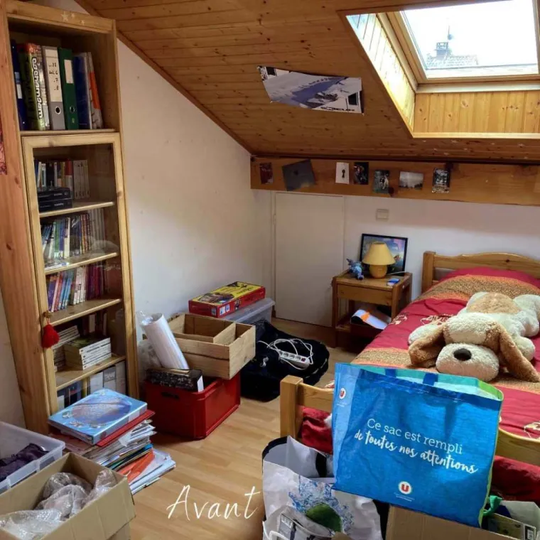 Transformation d'une chambre d'ado en chambre d'ami, Bonneville, CK Architecte