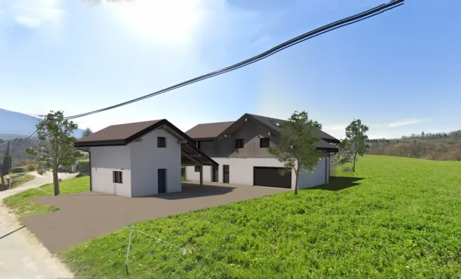 Construction d'une maison individuelle et d'un logement annexe près d'Alby-sur-Chéran, Bonneville, CK Architecte