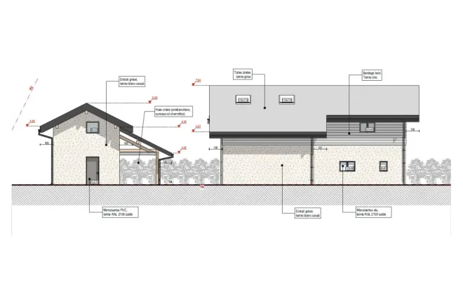 Construction d'une maison individuelle et d'un logement annexe près d'Alby-sur-Chéran