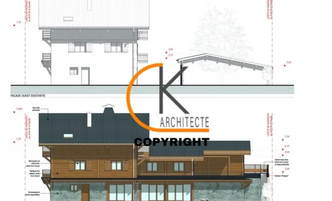 Extension d'un chalet de vacances aux Gets, Bonneville, CK Architecte