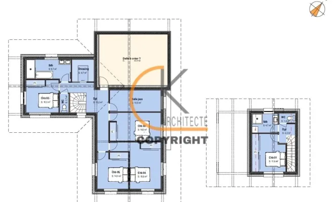 Construction d'une maison individuelle et d'un logement annexe près d'Alby-sur-Chéran, Bonneville, CK Architecte