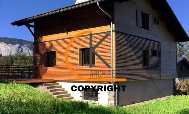 Réhabilitation d'un chalet à Arâches, Bonneville, CK Architecte