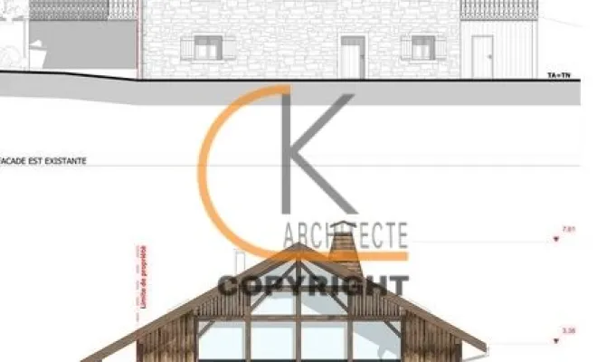 Aménagement d'un appartement dans une grange à Seytroux, Bonneville, CK Architecte